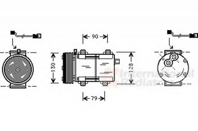 VAN WEZEL 1800k282 -  Компрессор, кондиционер